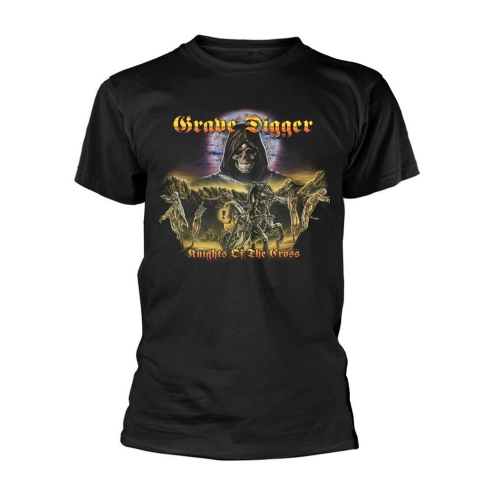 Grave Digger Unisex Adult Knights Of The Cross T-Shirt / Black